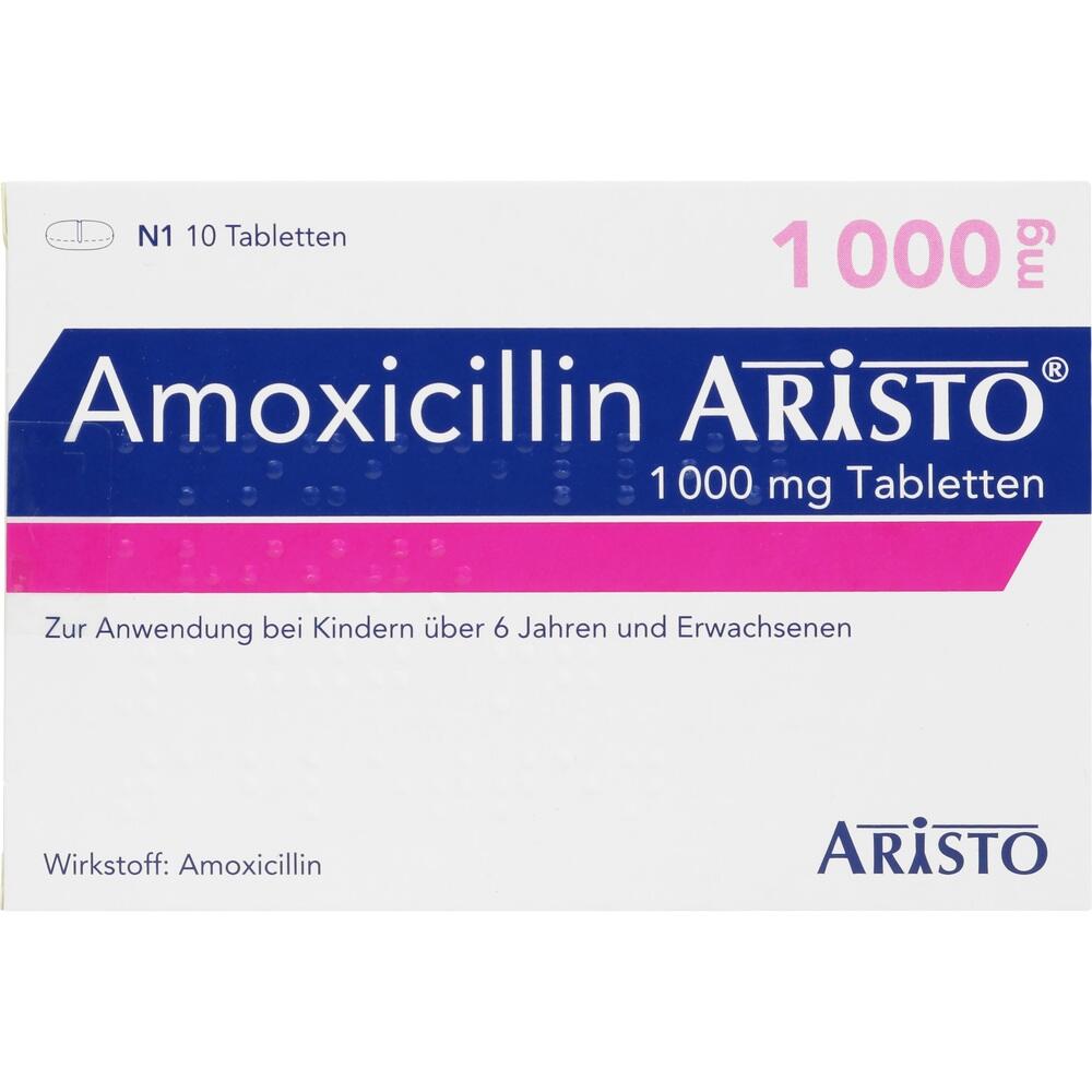 Amoxicillin Aristo 1000 mg Tabletten 10 St Tabletten