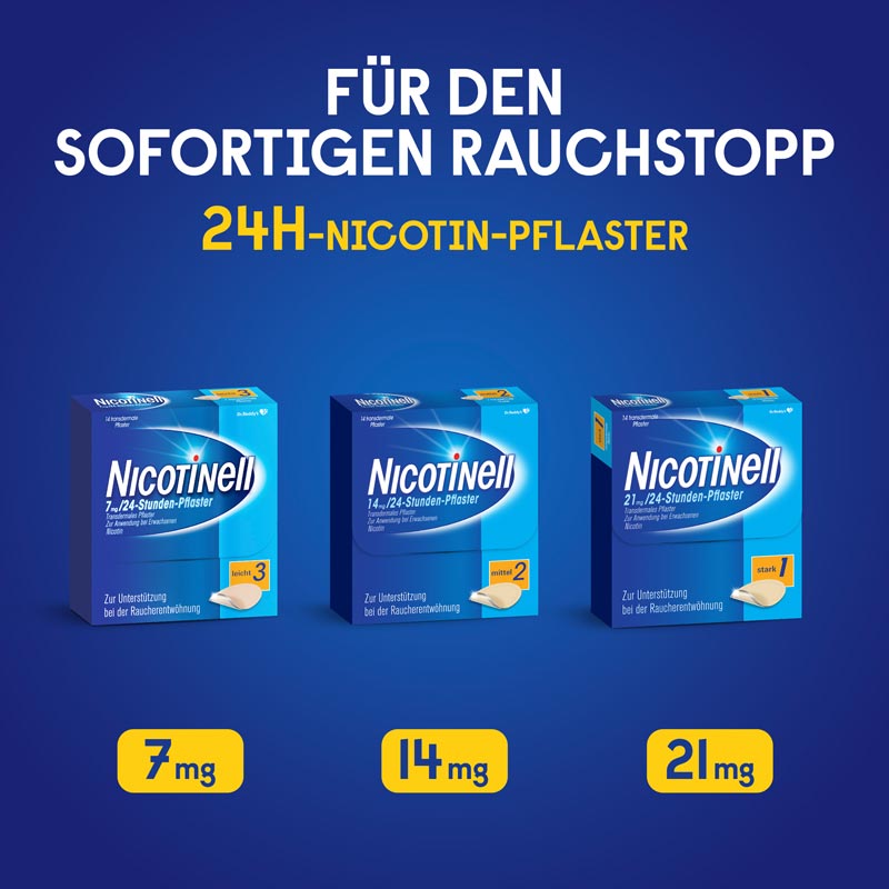 NICOTINELL 21mg/24 Stunden 7 St Pflaster transdermal