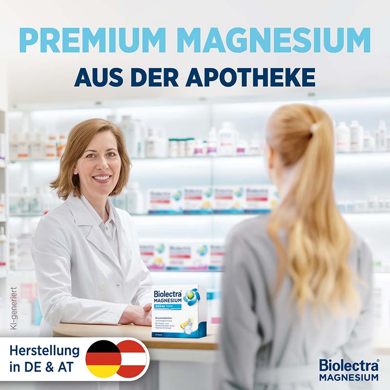 Biolectra MAGNESIUM 243mg FORTE Zitrone  20 St Brausetabletten