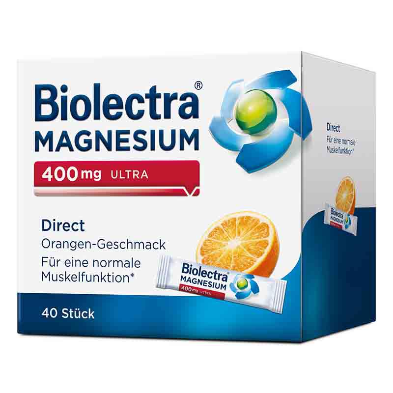 Biolectra MAGNESIUM 400mg ULTRA Direct Orange  40 St Pellets