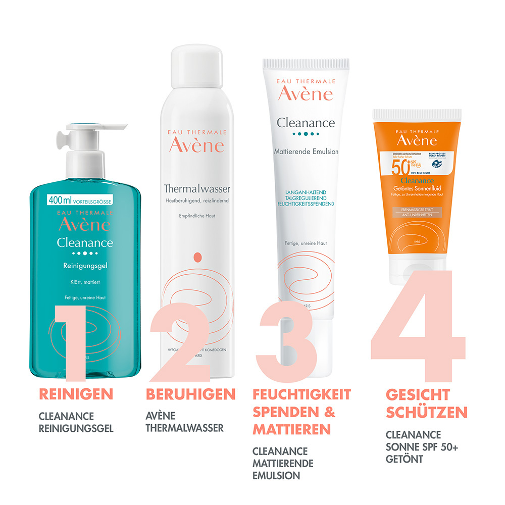 Avène Cleanance Getöntes Sonnenfluid SPF 50+  50 ml Emulsion