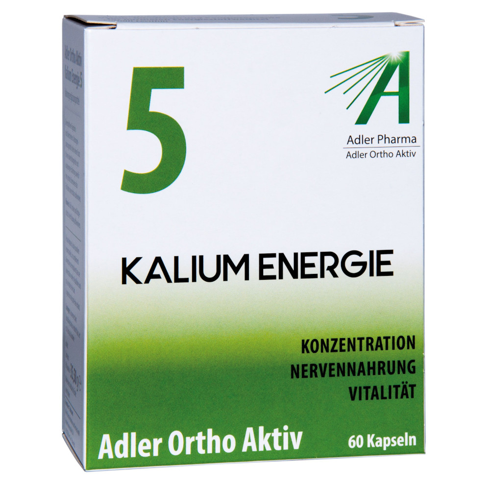 Adler Ortho Aktiv Nr. 5 – Kalium Energie 60 St Kapseln