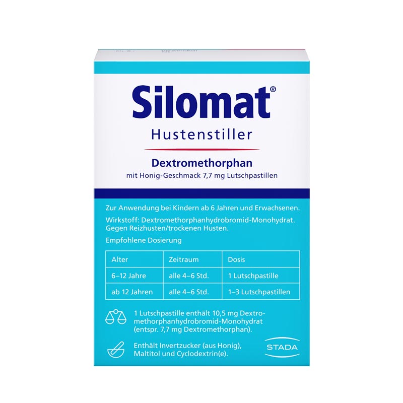 Silomat Hustenstiller Dextromethorphan Honig 20 St Lutschpastillen