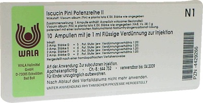 Iscucin Pini Potenzreihe II Ampullen 10X1 ml Ampullen