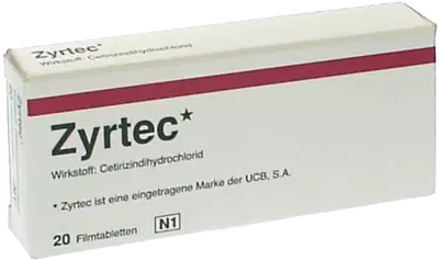 Zyrtec 10mg 20 St Filmtabletten