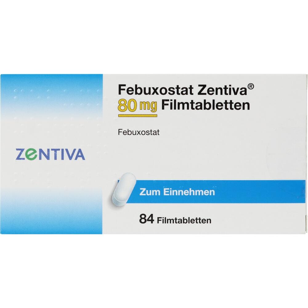 Febuxostat Zentiva 80 mg 84 St Filmtabletten