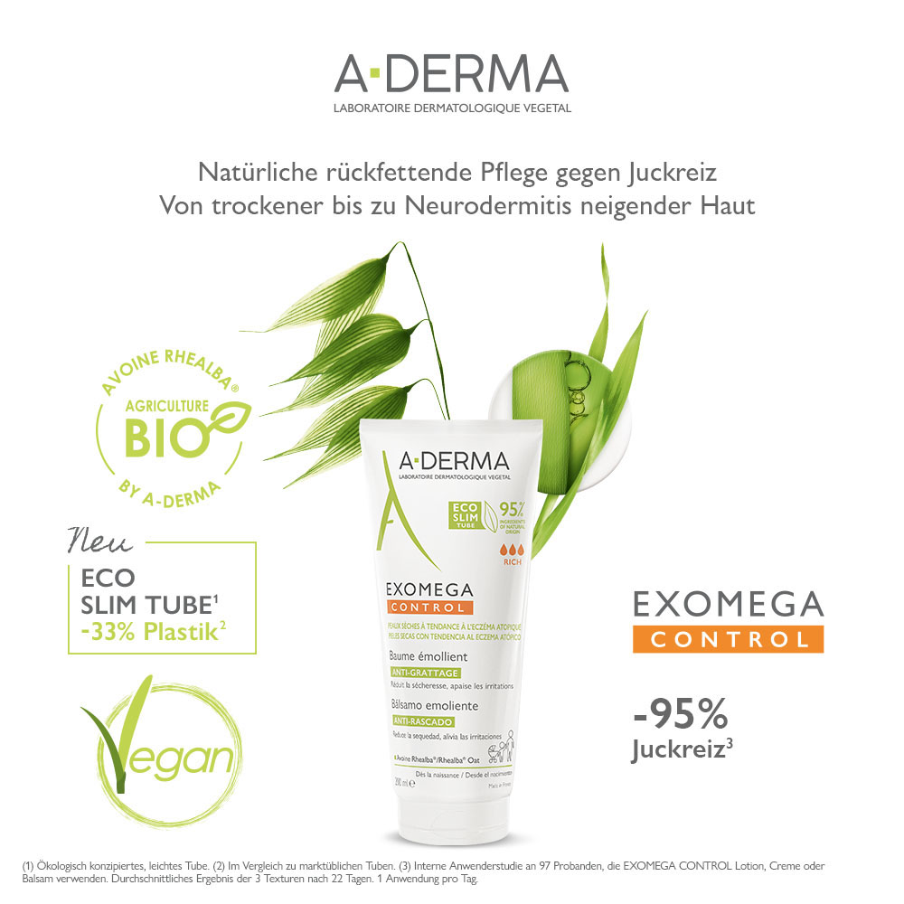A-DERMA EXOMEGA CONTROL Rückfettender Balsam   400 ml Balsam