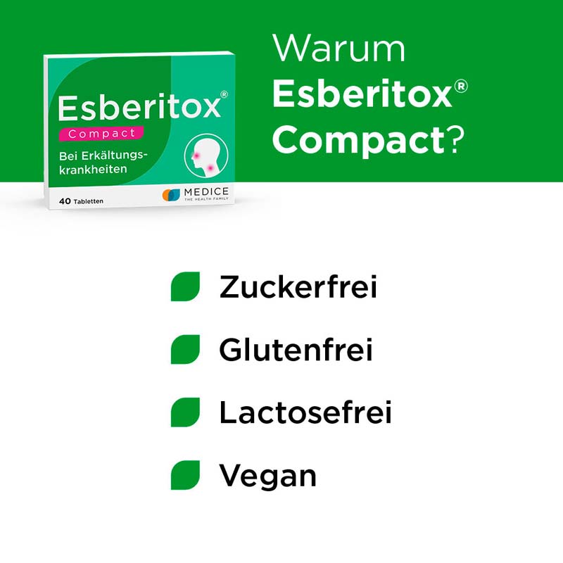 Esberitox Compact Bei Erkältungskrankheiten 40 St Tabletten