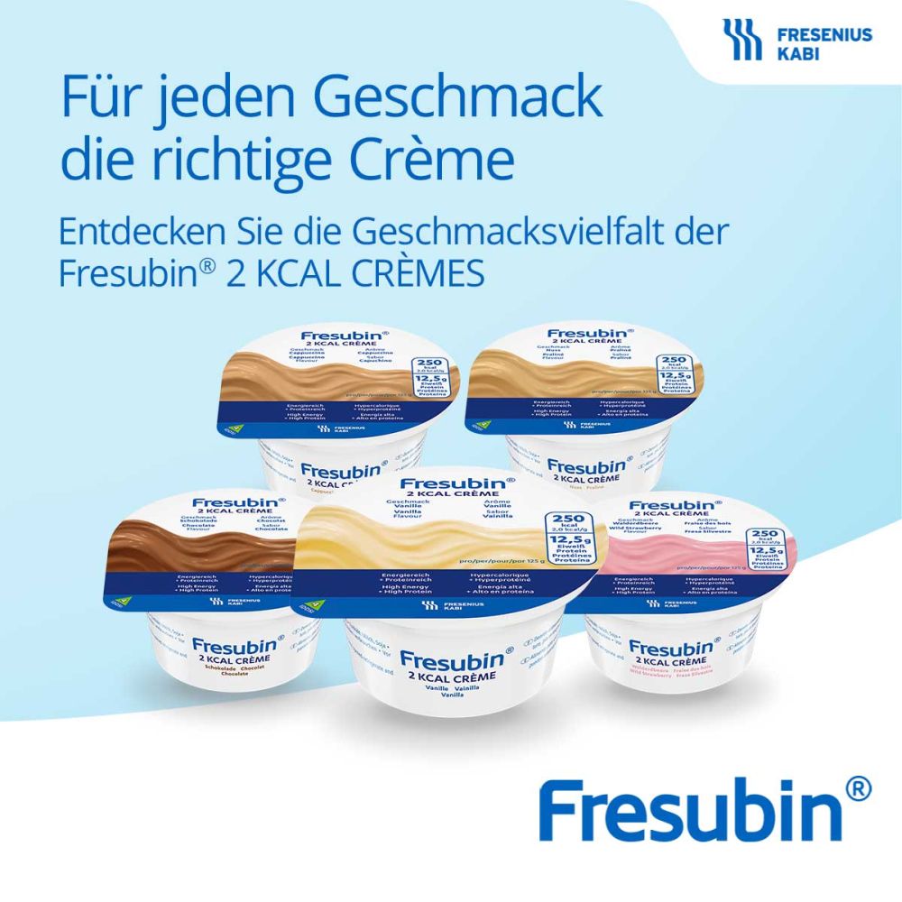 Fresubin 2 kcal Creme Mischkarton 24X125 g Flüssigkeit