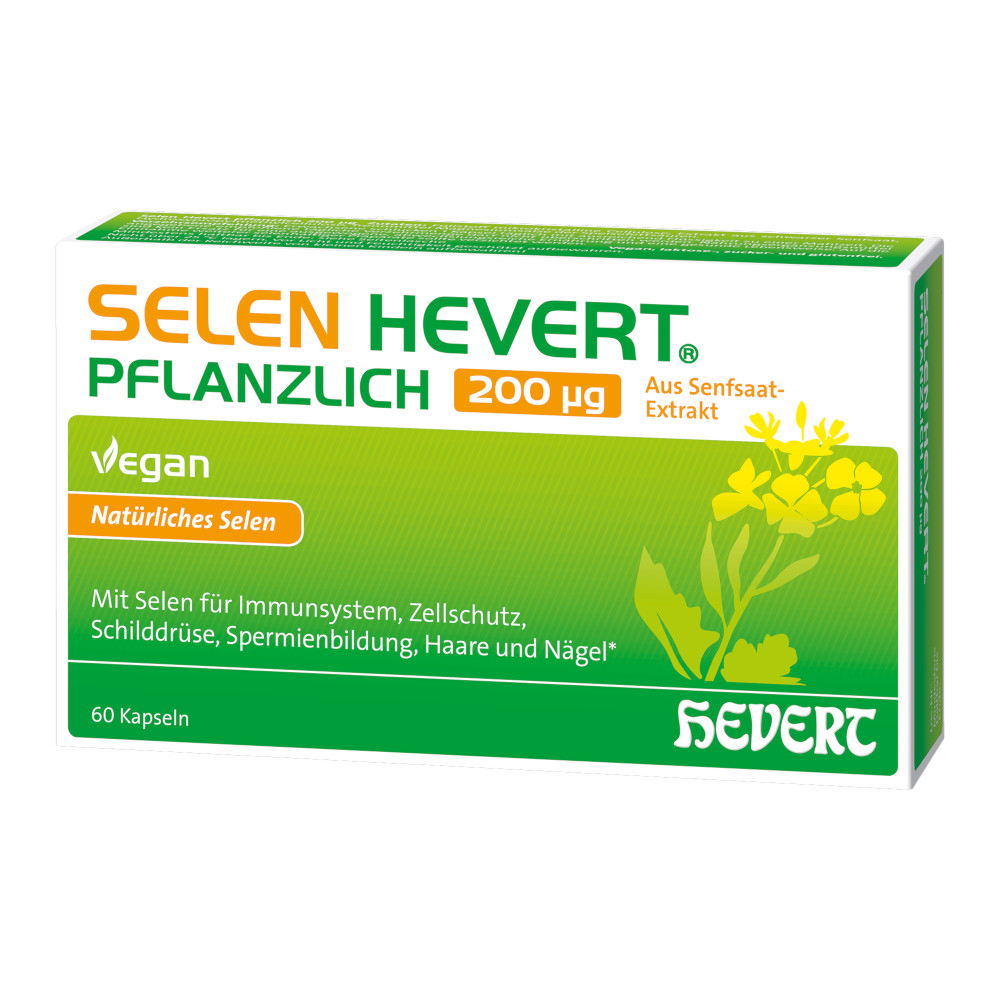 SELEN HEVERT PFLANZLICH 200µg 60 St Kapseln