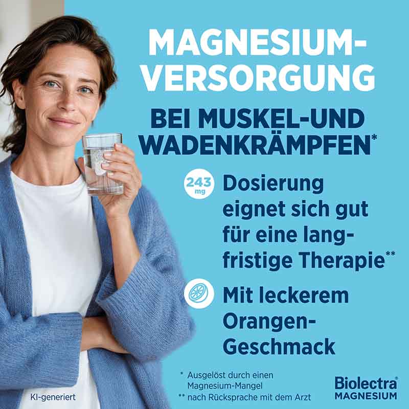 Biolectra MAGNESIUM 243mg FORTE Orange  20 St Brausetabletten