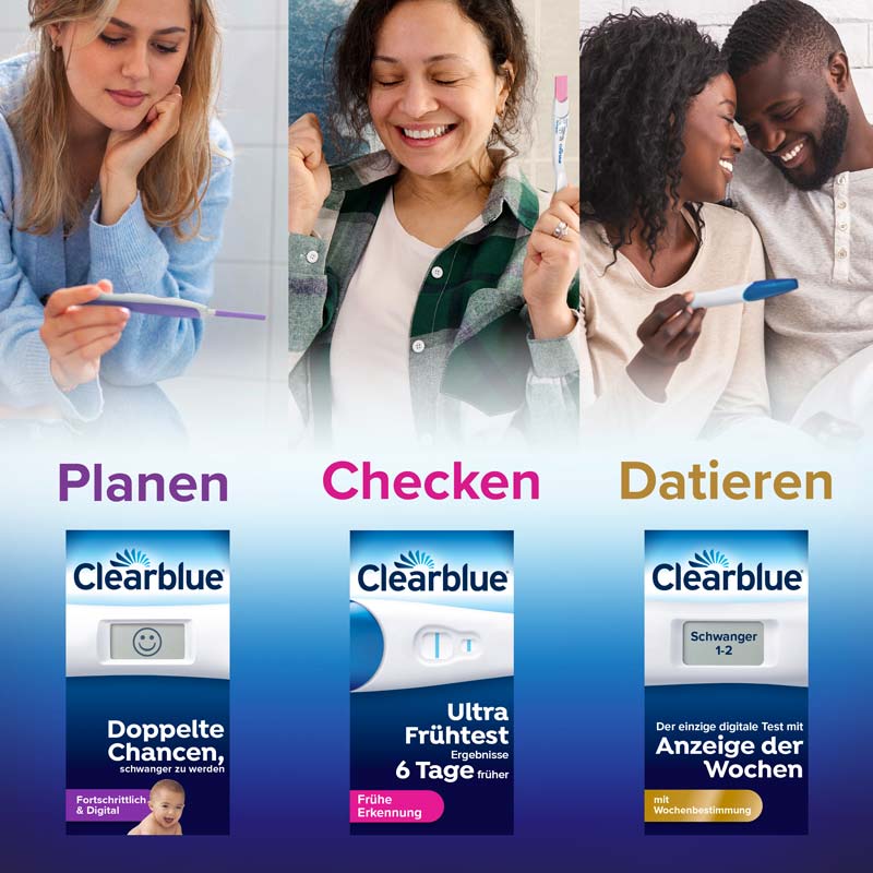 Clearblue Schwangerschaftstest schnelle Erkennung 1 St Test