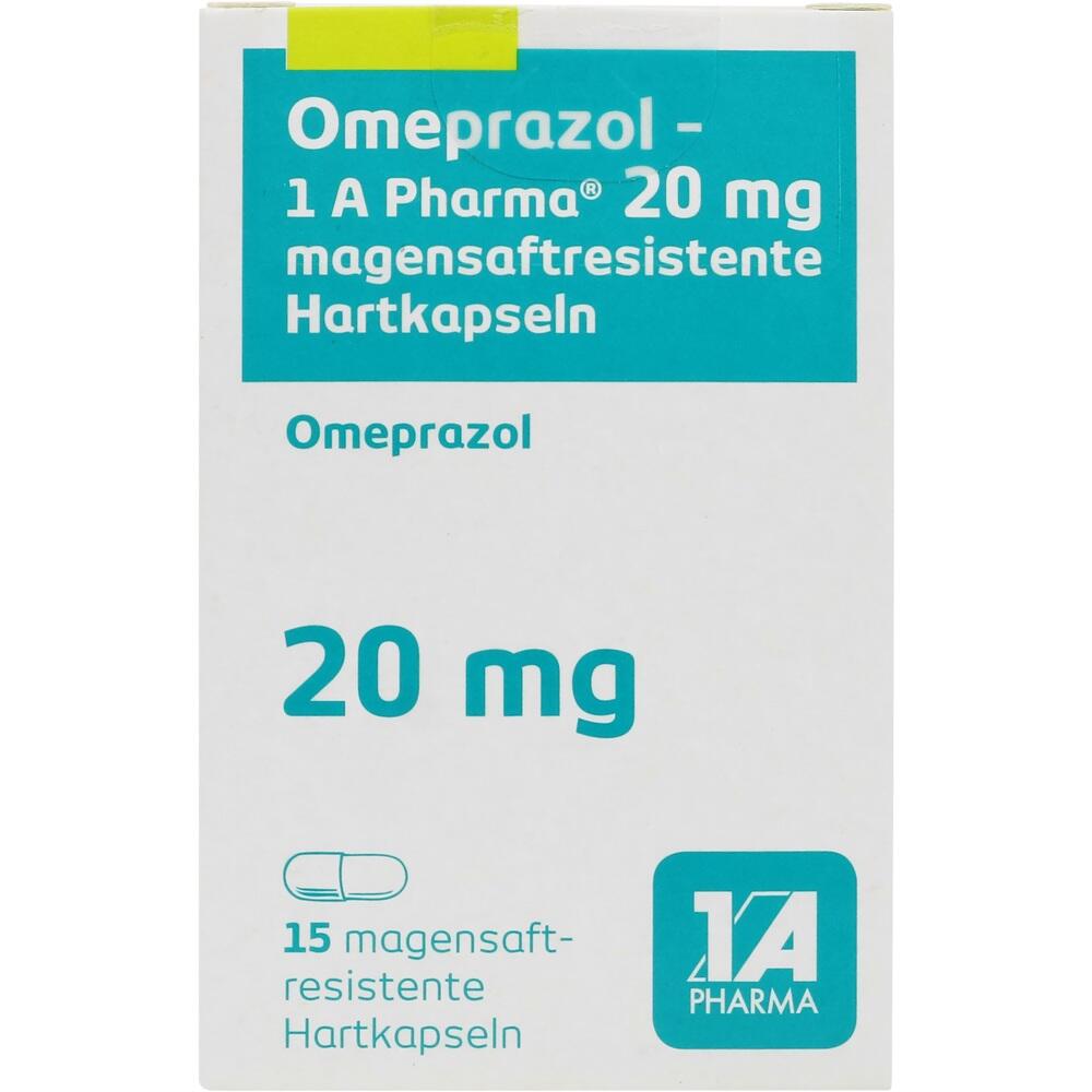 Omeprazol-1 A Pharma 20mg 15 St Magensaftresistente Hartkapseln