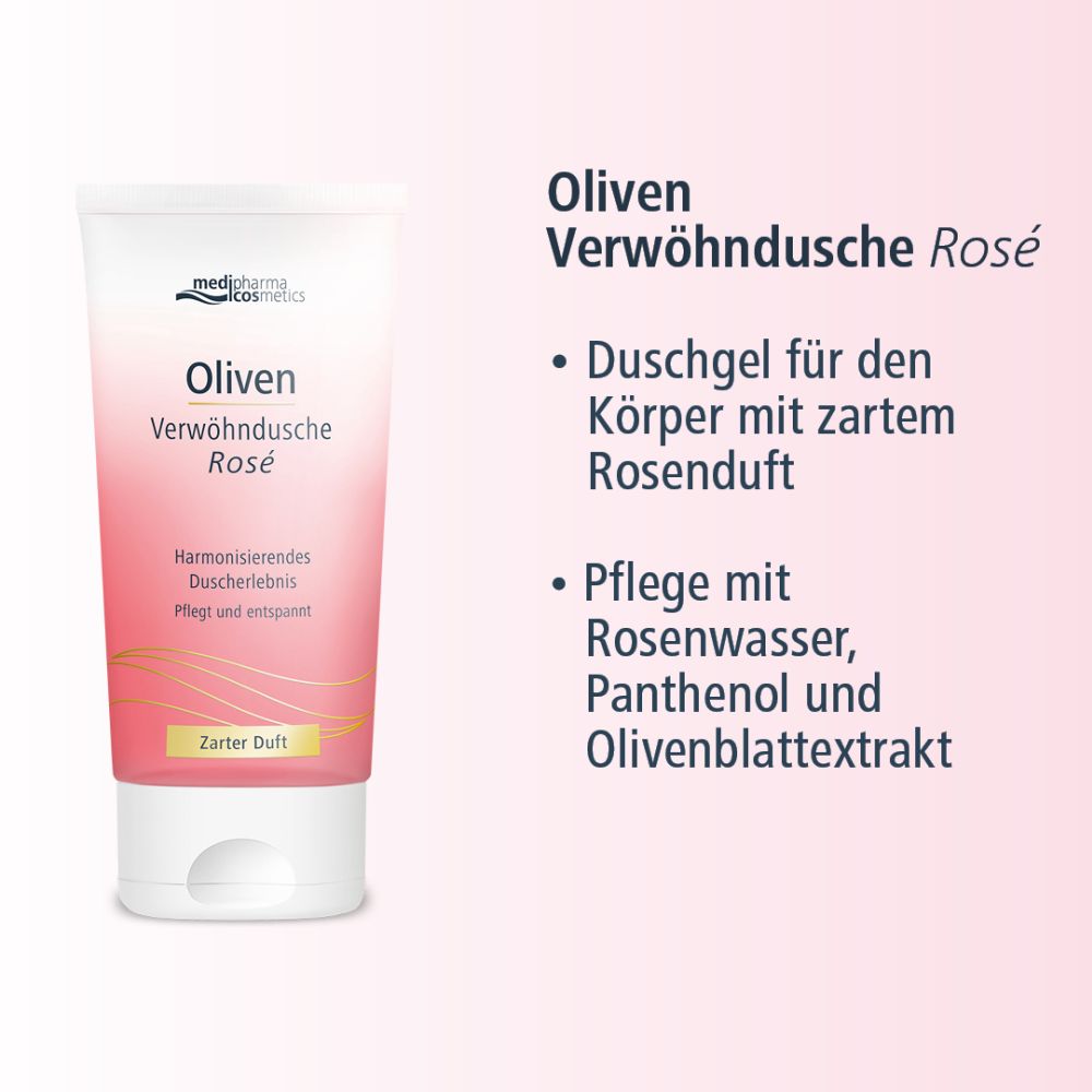 Oliven Verwöhndusche Rose 150 ml Duschgel