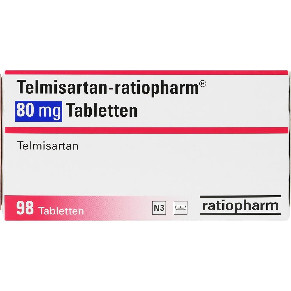 Telmisartan-ratiopharm 80mg 98 St Tabletten