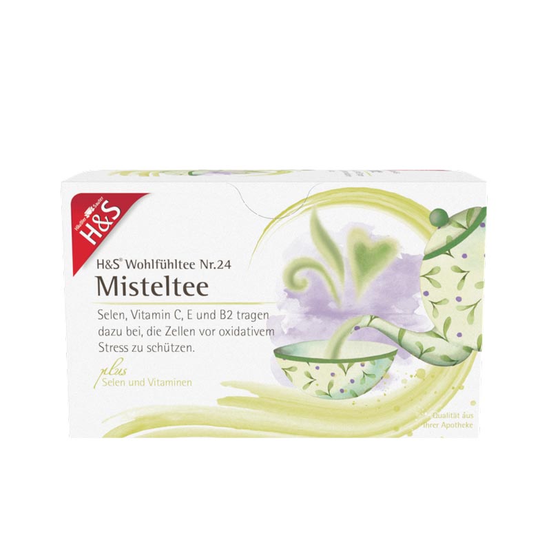 H&S Wohlfühltee Misteltee mit Selen und Vitaminen 20X2 g Filterbeutel