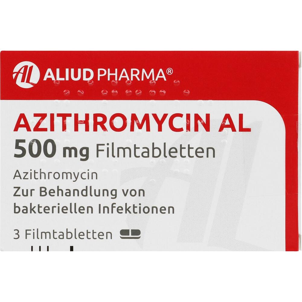 AZITHROMYCIN AL 500mg 3 St Filmtabletten