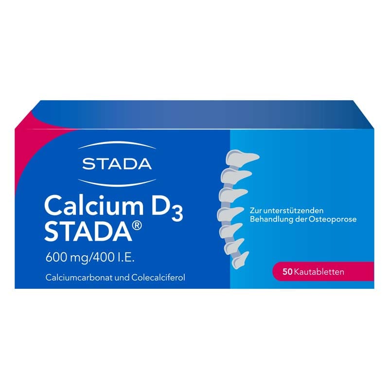 Calcium D3 STADA 600mg/400 I.E.  50 St Kautabletten