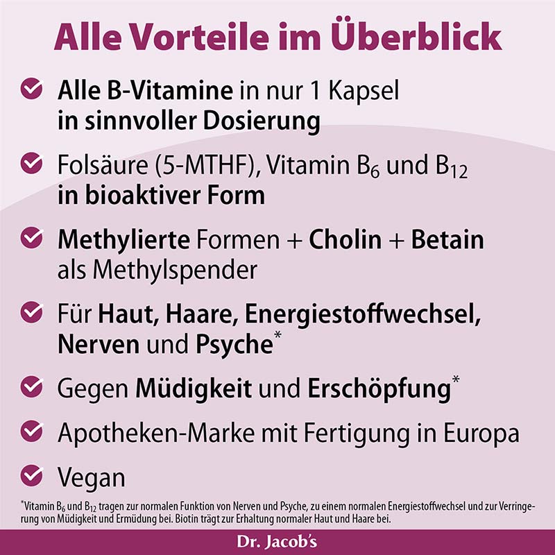 Dr. Jacobs Vitamin B KOMPLEX 120 St Kapseln