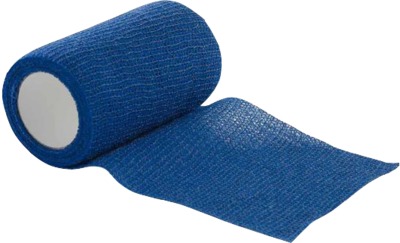 DRACOELFI haft color Fixierbinde 4 cmx4 m blau 1 St Binden