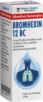 BROMHEXIN 12 BC 50 ml Tropfen zum Einnehmen