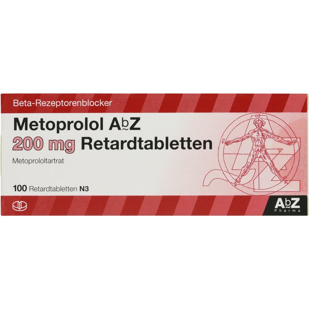 Metoprolol AbZ 200mg retard 100 St Retard-Tabletten