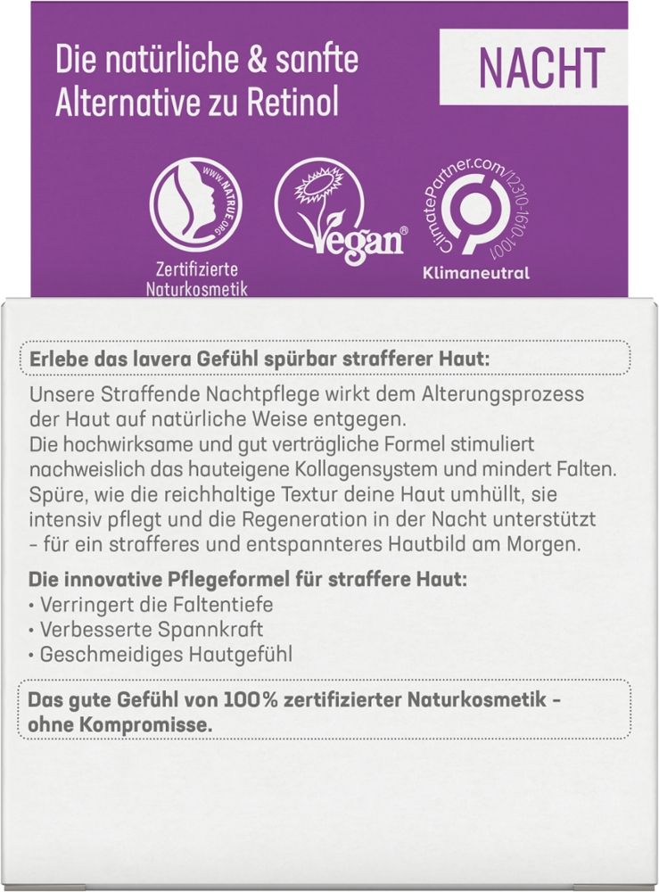 Lavera Straffende Nachtpflege 50 ml Nachtcreme