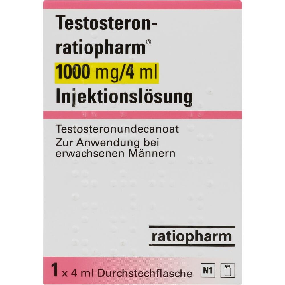 Testosteron-ratioharm 1000/ 4 ml 1 St Injektionslösung