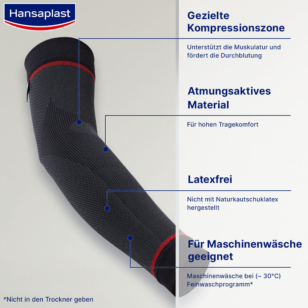 Hansaplast SPORT COMPRESSION ARM SLEEVES Größe M   2 St Bandage
