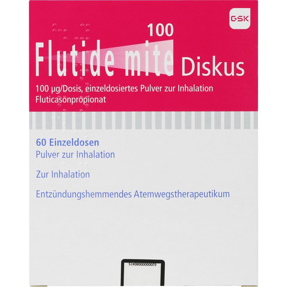 Flutide mite 100 Diskus 60 St Inhalationspulver