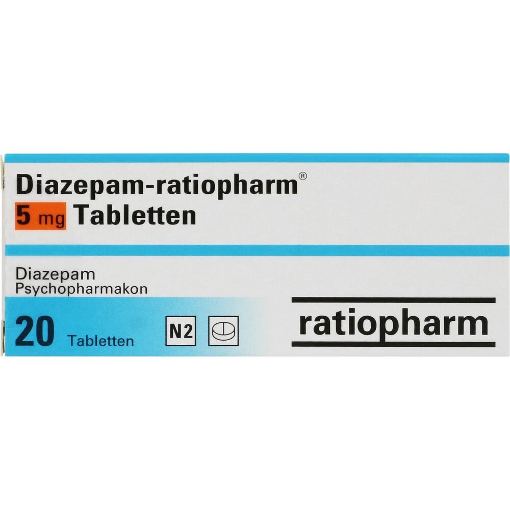 Diazepam-ratiopharm 5mg 20 St Tabletten