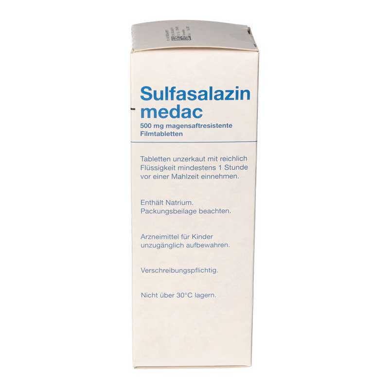 Sulfasalazin medac 500mg Filmtabletten 100 St Filmtabletten magensaftresistent