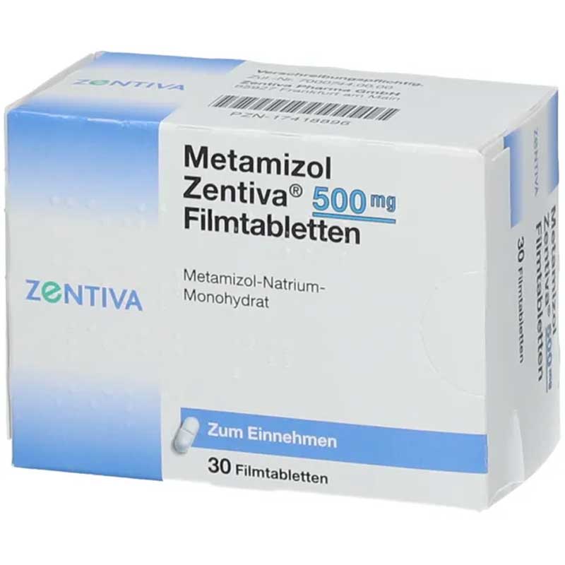 Metamizol Zentiva 500 mg 30 St Filmtabletten