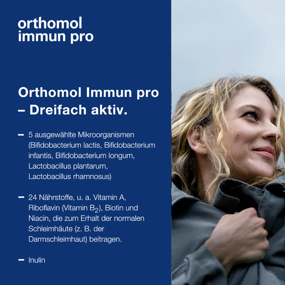 orthomol immun pro - Inulin, Mikronährstoffe und ausgewählte Mikroorganismen - Granulat/Kapseln
