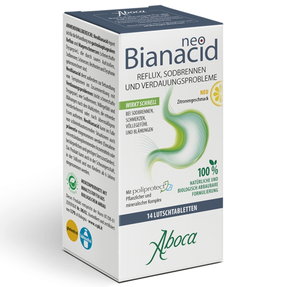 neo Bianacid  Zitronengeschmack 14 St Lutschtabletten