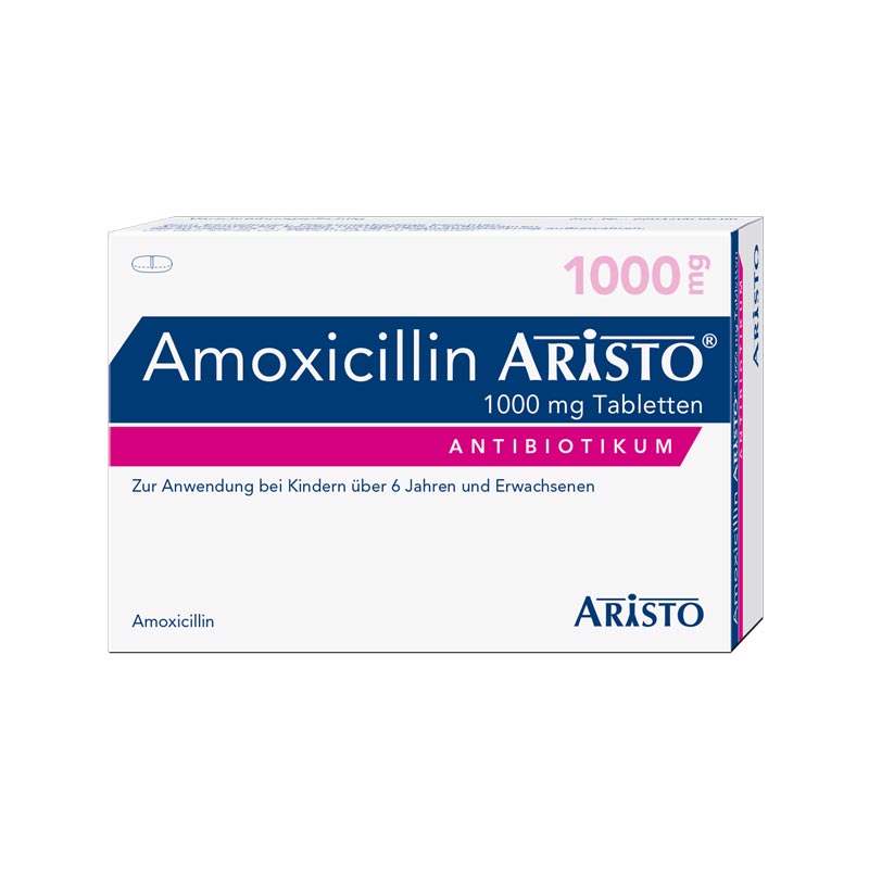 Amoxicillin ARISTO 1000 mg 30 St Tabletten