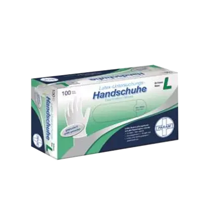 HANDSCHUHE Einmal Vinyl puderfrei L 100 St Handschuhe