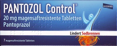 PANTOZOL Control 20mg 7 St Tabletten magensaftresistent