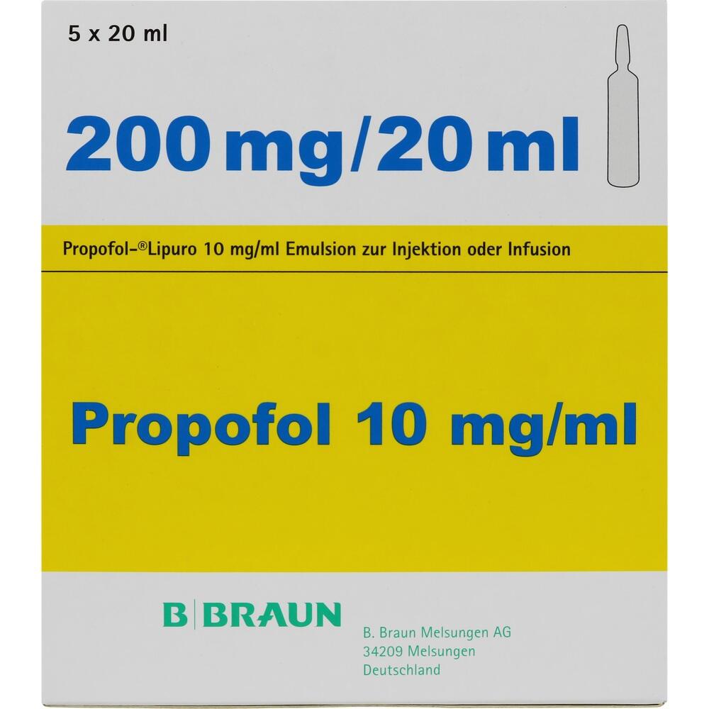 PROPOFOL Lipuro 1% 10mg/ml Emu.z.Inj.u.Inf.Gl.Amp. 5X20 ml Emulsion