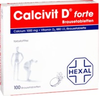 Calcivit D forte 1000mg/880 I.E. 100 St Brausetabletten