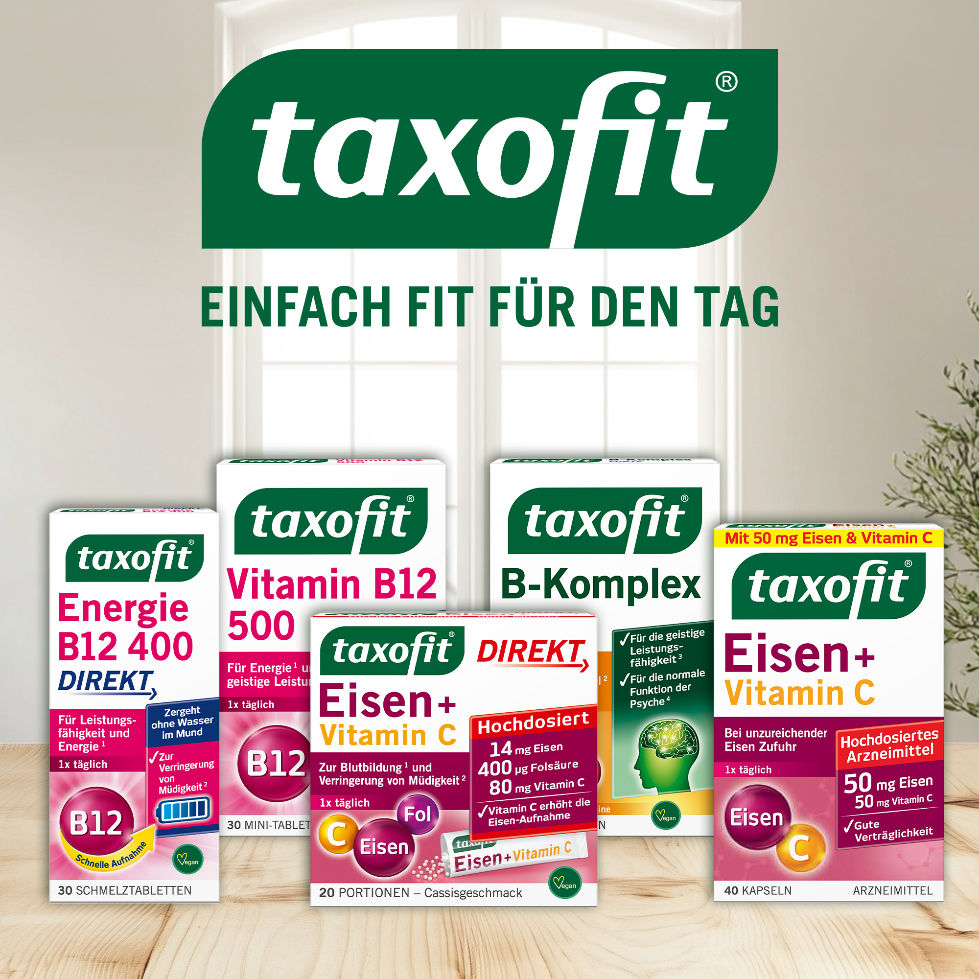 taxofit DIREKT Energie B12 500 + D3 + C 20 St Granulat