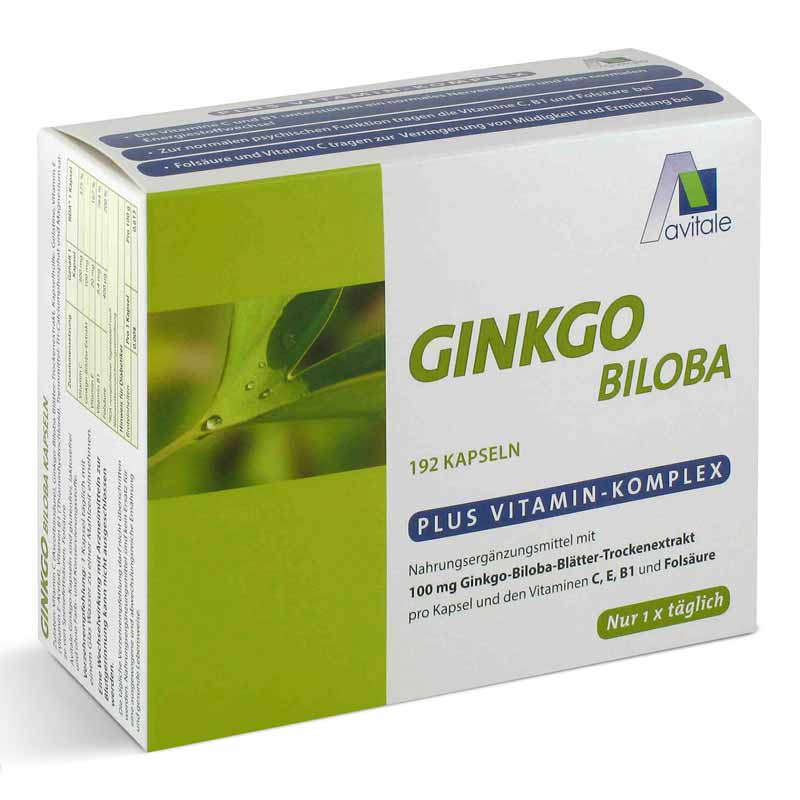 Avitale GINKGO BILOBA 100mg  192 St Kapseln
