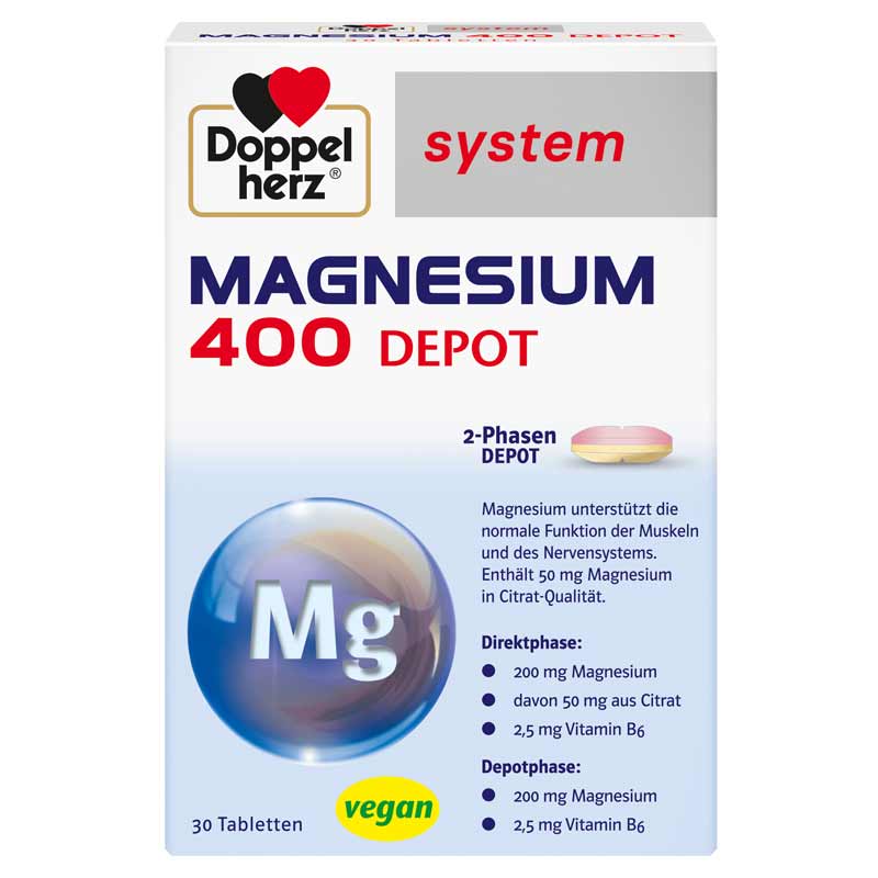 Doppelherz system MAGNESIUM 400 DEPOT 30 St Tabletten