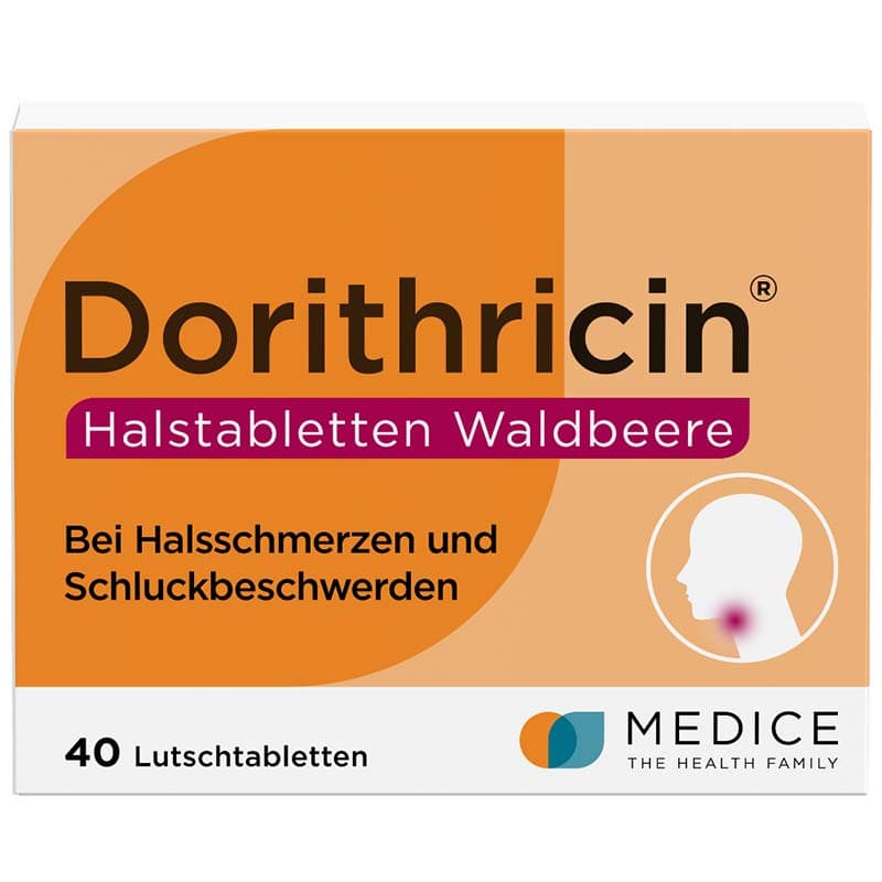 Dorithricin Waldbeere Lutschtabletten bei Halsschmerzen  40 St Lutschtabletten