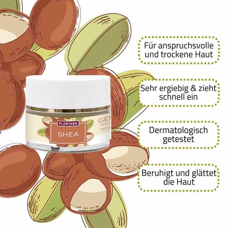 PLANTANA GESICHTSCREME SHEA Butter 50 ml Creme
