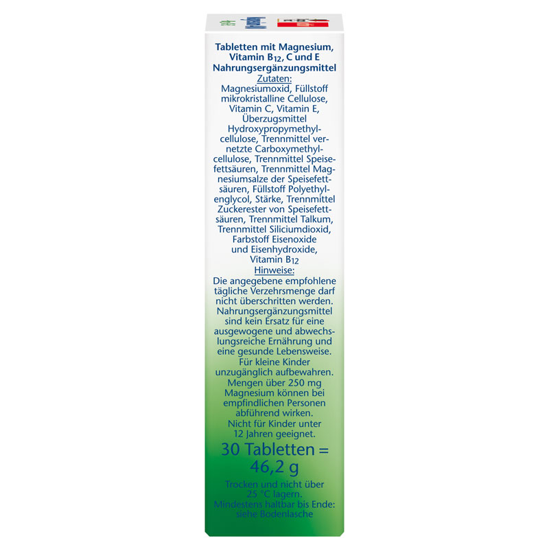 Doppelherz aktiv Magnesium 400 + B12 + C + E  30 St Tabletten