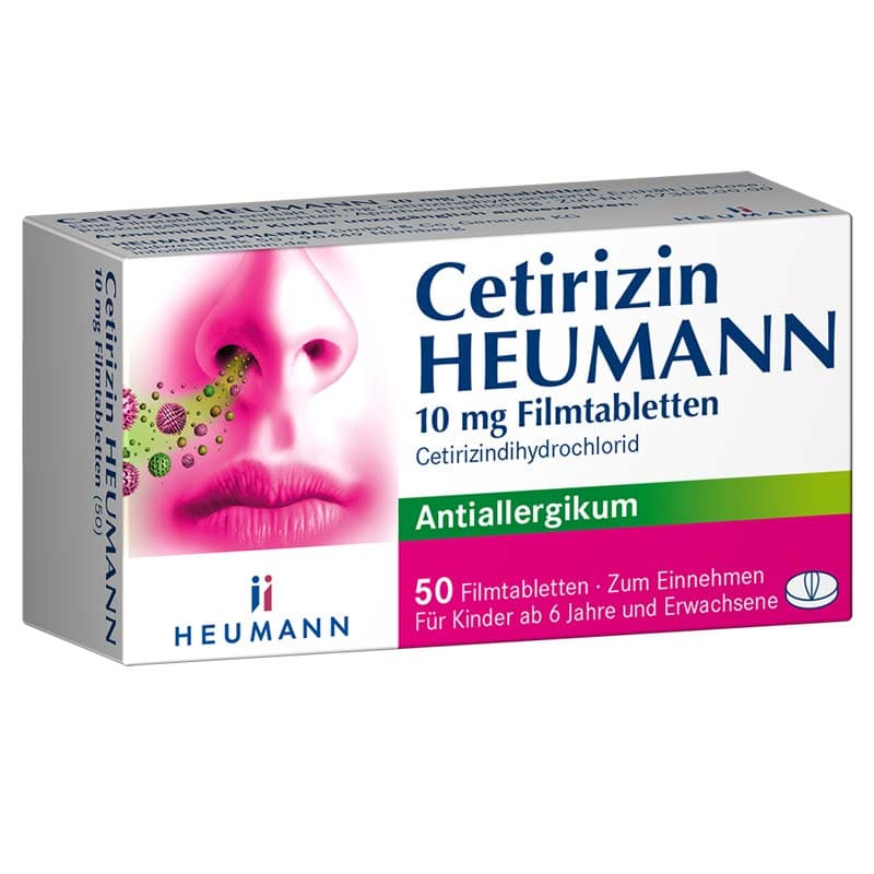Cetirizin HEUMANN 10mg 50 St Filmtabletten