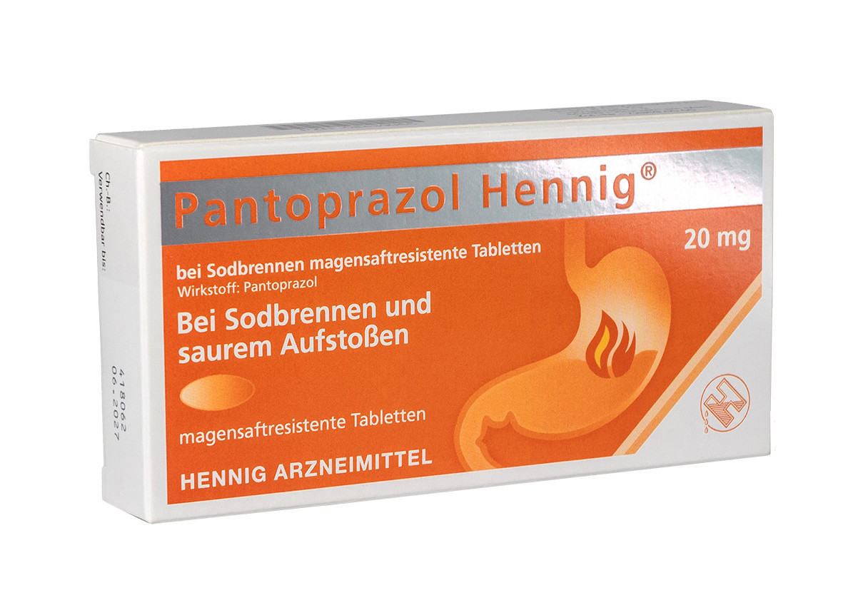 Pantoprazol Hennig bei Sodbrennen 20mg 14 St Tabletten magensaftresistent