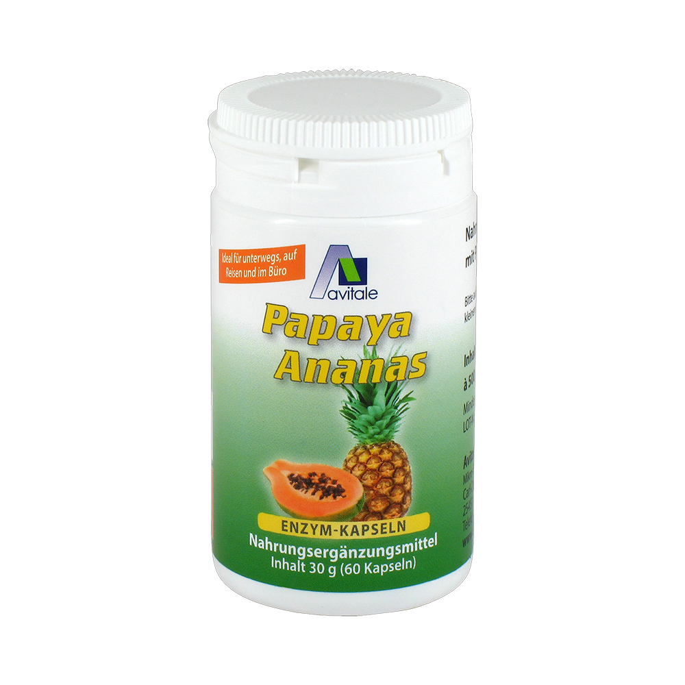 Avitale PAPAYA ANANAS Enzym Kapseln 60 St Kapseln