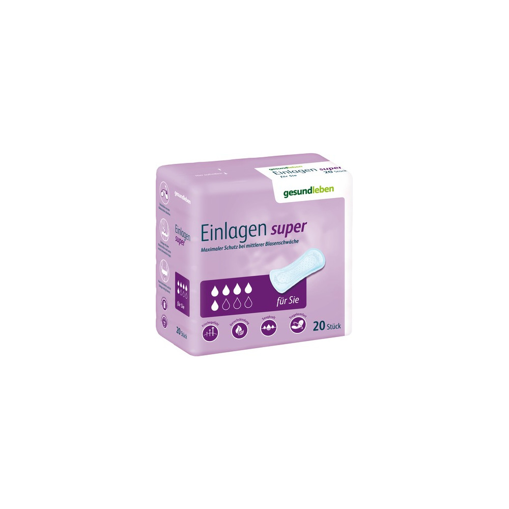 GESUND LEBEN Einlagen super 20 St